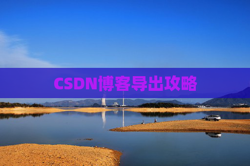 CSDN博客导出攻略